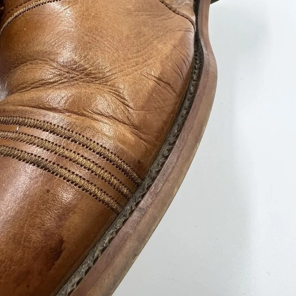 Stacy Adams Men’s Tan Lace Up Bingham Oxford Dress Shoes 11 Business Classy